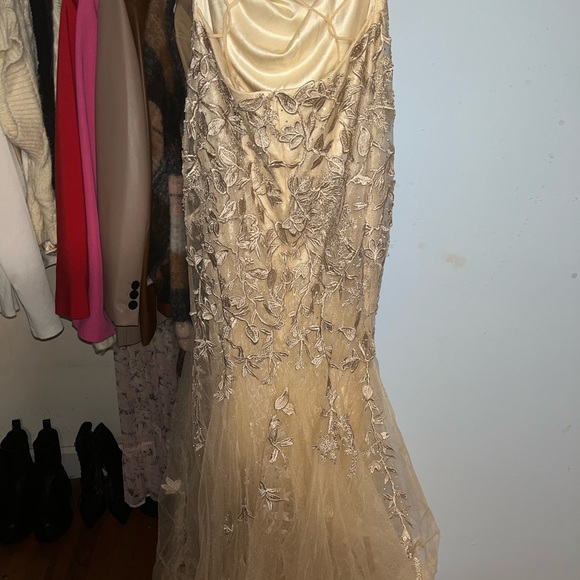 A beautiful nude/ beige gown. Size 6. From Amelia Couture. - Picture 6 of 6